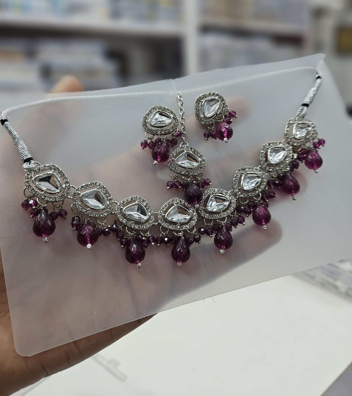 Designer Dimond necklace set Wholesale Shop In Surat